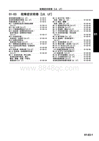 2009马自达MX-5维修手册-故障症状检修 L8 LF 