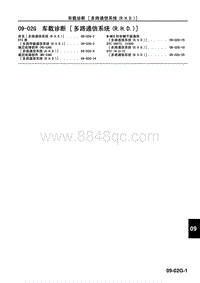 2009马自达MX-5维修手册-车载诊断 多路通信系统 R.H.D. 