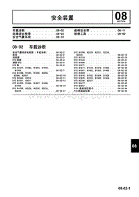 2009马自达MX-5维修手册-安全装置