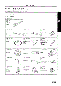 2009马自达MX-5维修手册-维修工具 L8 LF 