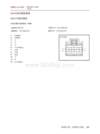 2020北京X7电路图-8.24  行车记录仪系统