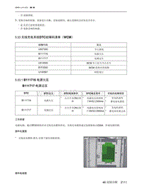 2021北京X7维修手册-5.33  无线充电系统DTC故障码清单（WCM）