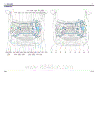 2022睿蓝X3PRO电路图-13.3 线束及其连接器布置