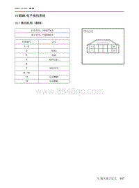 2021北京EU7电路图-16  ESK 电子换挡系统