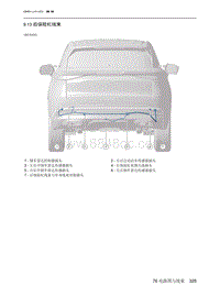 2023北京X7电路图-9.13  后保险杠线束