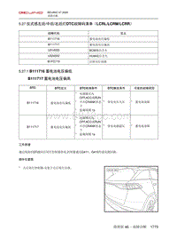 2020北京X7维修手册-5.27  仪式感左后中后右后灯DTC故障码清单（LCRLLCRMLCRR）