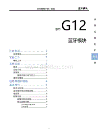 2023雷霆EV维修手册-G12 蓝牙模块