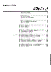 2023傲虎维修手册-EyeSight 诊断 