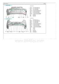 2017起亚KX7电路图G2.0GDI保险杠线束