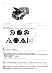 2016起亚KX5维修手册G1.6T-警告和注意标签