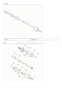 2013起亚K5维修手册G2.0T 驱动轴总成