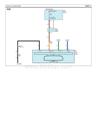 2017起亚K5 HEV电路图-电铬室内后视镜系统
