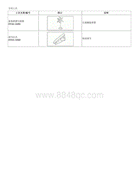 2018起亚K4维修手册G1.8-专用工具