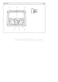 2010秀尔G1.6电路图-后备箱门线束