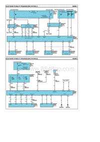 2011锐欧G1.4电路图- 电子控制稳定程序 ESP 系统