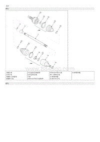 2023智跑G2.0维修手册-驱动轴总成