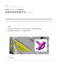 速度控制禁用器开关