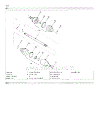 2018起亚K2维修手册G1.4 TJ万向节