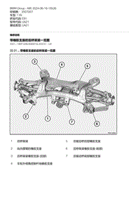 E81- 11-带橡胶支座的后桥架梁一览图