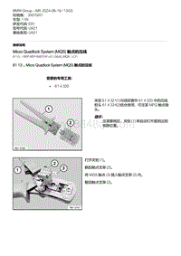 E81- 27-Micro Quadlock System MQS 触点的压线