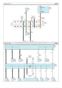 2012起亚K2电路图G1.4 诊断连接分布