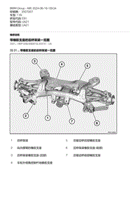 E81- 1-带橡胶支座的后桥架梁一览图