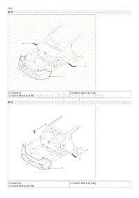 2015起亚K2维修手册G1.4 后保险杠