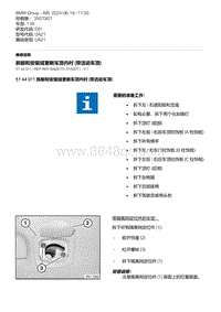 E81- 3-拆卸和安装或更新车顶内衬 带活动车顶 