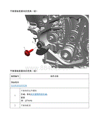 2020昂科拉GX 车上维修指南 平衡器轴重量块的更换（前）