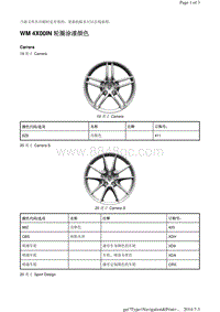 WM 4X00IN 轮圈涂漆颜色