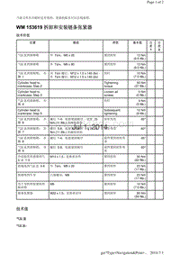 WM 153619 拆卸和安装链条张紧器