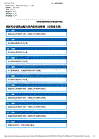 F40底盘128ti 11-拆卸和安装保险杠饰件内的装饰格栅 （左侧或右侧）