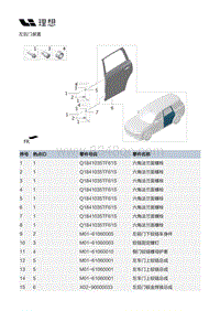 X02-开闭件-左后门装置