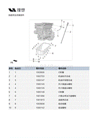 X02-增程器-发动机本体总成装置-油底壳及润滑部件