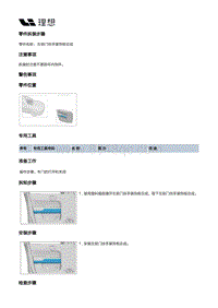 X02-内饰-前门装饰板装置-左前门装饰板部件-左前门扶手装饰板总成