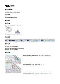 X03-X03-内饰-前门装饰板装置-左前门装饰板部件-左前门三角窗饰板总成