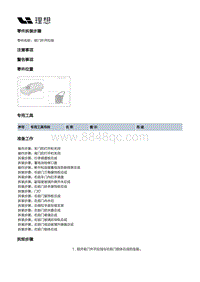 X02-开闭件-前门附件装置-右前门锁部件-前门外开拉线