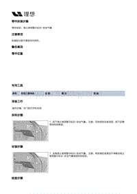 X02-内饰-车辆识别代号标牌装置-禁止使用警示标识-安全气囊