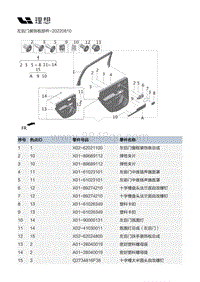 X02-内饰-后门装饰板装置-左后门装饰板部件