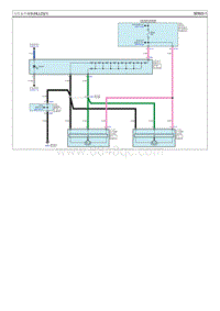 2013起亚K3电路图G1.6 大灯水平调整装置 HLLD 