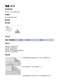 X01-内饰-前门装饰板装置-左前门装饰板部件-左前门三角窗饰板总成