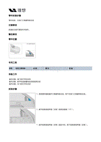 X04-内饰-前门装饰板装置-左前门装饰板部件-左前门三角窗饰板总成