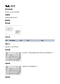 X01-内饰-后门装饰板装置-右后门装饰板部件-右前车门内扣手堵盖