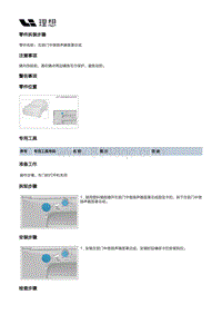 X04-内饰-前门装饰板装置-右前门装饰板部件-右前门中音扬声器面罩总成