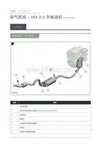 2012 Defender 排气系统 ID4 2.2 升柴油机