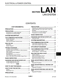 英菲尼迪EX25 LAN-LAN 系统