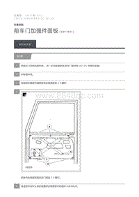 2016 Defender 前车门加强件面板