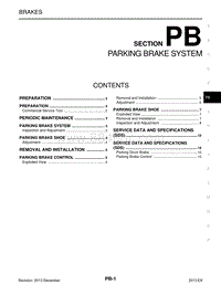 英菲尼迪EX25 PB-驻车制动系统