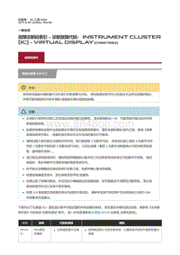 2017捷豹XF X260 故障诊断码索引诊断故障代码 Instrument Cluster IC Virtual Display