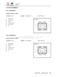 2018北汽昌河A6端子图 8.25 转向及危险警告灯